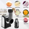 image250W Electric Cheese Grater 5in1 Grater Shredder for SlicingShreddingGrinding 5 Blades with OneTouch Control Salad Maker for Block Cheese Fruits Vegetables BPAFree Easy to CleanTableware