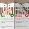 imageDog Playpen 4Panel 24quot  Safe ampamp Secure IndoorOutdoor Pet Fence  Folding ampamp Portable  35 x 35 x 24IN Ideal for Small to Medium Dogs  Easy to Clean WhiteWhite