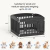 imageDog Playpen 4Panel 24quot  Safe ampamp Secure IndoorOutdoor Pet Fence  Folding ampamp Portable  35 x 35 x 24IN Ideal for Small to Medium Dogs  Easy to Clean WhiteBlack