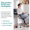 imageDrafting Chair for Standing Desk Counter Height Adjustable Flipup Arms Ergonomic Mid Back Mesh Rolling Work Swivel Office Computer Chairs with Wheels GreyGrey