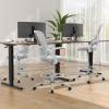 imageDrafting Chair for Standing Desk Counter Height Adjustable Flipup Arms Ergonomic Mid Back Mesh Rolling Work Swivel Office Computer Chairs with Wheels GreyGrey