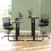 imageDrafting Chair for Standing Desk Counter Height Adjustable Flipup Arms Ergonomic Mid Back Mesh Rolling Work Swivel Office Computer Chairs with Wheels GreyBlack