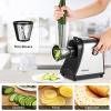 imageElectric Cheese Grater 250W Salad Maker 5 Different Blades for SlicingShreddingGrinding OneTouch Control Compact Kitchen Shredder for Block Cheese Vegetables Fruit BPAFree Easy to Clean