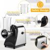 imageElectric Cheese Grater 250W Salad Maker 5 Different Blades for SlicingShreddingGrinding OneTouch Control Compact Kitchen Shredder for Block Cheese Vegetables Fruit BPAFree Easy to Clean