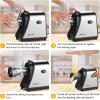 imageElectric Cheese Grater 250W Salad Maker 5 Different Blades for SlicingShreddingGrinding OneTouch Control Compact Kitchen Shredder for Block Cheese Vegetables Fruit BPAFree Easy to Clean