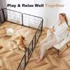 imageHeavyDuty Iron Dog Playpen  8 Panel 32 Durable RustResistant Pet Fence for Indoor ampamp Outdoor Use Secure ampamp Spacious Pet Play Area for Dogs Puppies ampamp Small Animals24 Inch  16 Panels