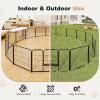 imageHeavyDuty Iron Dog Playpen  8 Panel 32 Durable RustResistant Pet Fence for Indoor ampamp Outdoor Use Secure ampamp Spacious Pet Play Area for Dogs Puppies ampamp Small Animals24 Inch  16 Panels