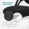 imageHome Office Computer Desk Chair Ergonomic MidBack Mesh Swivel Rolling Work with Wheels Comfortable Lumbar Support Comfy Arms Bedroom Study Dorm Student AdultsLight Black