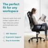 imageHome Office Desk Chair Ergonomic Computer HighBack Mesh Rolling Work Task Chairs with Wheels and Adjustable Headrests Comfy Lumbar Support Armrest for BedroomBlack