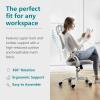 imageHome Office Desk Chair Ergonomic Computer HighBack Mesh Rolling Work Task Chairs with Wheels and Adjustable Headrests Comfy Lumbar Support Armrest for BedroomGrey