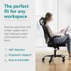 imageHome Office Desk Chair Ergonomic Computer HighBack Mesh Rolling Work Task Chairs with Wheels and Adjustable Headrests Comfy Lumbar Support Armrest for BedroomBlack