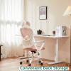 imageHome Office Desk Chair Ergonomic Computer HighBack Mesh Rolling Work Task Chairs with Wheels and Adjustable Headrests Comfy Lumbar Support Armrest for BedroomPink