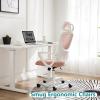 imageHome Office Desk Chair Ergonomic Computer HighBack Mesh Rolling Work Task Chairs with Wheels and Adjustable Headrests Comfy Lumbar Support Armrest for BedroomPink
