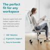 imageHome Office Desk Chair Ergonomic Computer HighBack Mesh Rolling Work Task Chairs with Wheels and Adjustable Headrests Comfy Lumbar Support Armrest for BedroomGrey