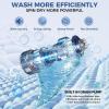 imageNictemaw 178Lbs Portable Washing Machine 24 Cuft Compact FullAutomatic Washer with Drain Pump 8 Water Level ampamp 10 Programs Portable Washer and Dryer for Home Apartment RV Dorms178 LbsWhite Grey