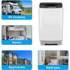 imageNictemaw 178Lbs Portable Washing Machine 24 Cuft Compact FullAutomatic Washer with Drain Pump 8 Water Level ampamp 10 Programs Portable Washer and Dryer for Home Apartment RV Dorms178 LbsWhite Grey