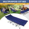 imageNictemaw Cots for Adults with Detachable Mattress 900lbs Double Layer Oxford Camping Cots Lightweight Stable Durable Folding Bed with Carrying BagBlue