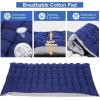 imageNictemaw Folding Camping Cot 900 LBS Heavy Duty Sleeping Cot Portable Camping Cots for Adults Double Layer Oxford with Carry Bag for Home Office Nap and Outdoor Beach BlueBlue