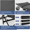 imageNictemaw Folding Camping Cot Camping Cot for Adults 900LBS Heavy Duty Sleeping Cots with Carry Bag Double Layer Oxford Travel Camp Cots for Outdoor Camp Beach Office NapBlack 5901Black