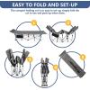 imageNictemaw Folding Camping Cot Portable Camping Cot for Adults 900LBS Heavy Duty Sleeping Cots with Carry Bag Double Layer Oxford Portable Travel Camp Cots for Outdoor Home OfficeGrey