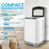 imageNictemaw Portable Washing Machine 156Lbs Portable Washer 21 Cuft Full Automatic Washing Machine with 10 Programs 8 Water Levels LED Display Drain Pump Ideal for Apartment Home RVsGrey Black