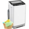 imageNictemaw Portable Washing Machine 156Lbs Portable Washer 21 Cuft Full Automatic Washing Machine with 10 Programs 8 Water Levels LED Display Drain Pump Ideal for Apartment Home RVsGrey Black
