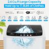 imageNictemaw Portable Washing Machine 178Lbs Portable Washer 24 Cuft Full Automatic Washing Machine with 10 Programs 8 Water Levels LED Display Drain Pump Ideal for Apartment Home RVs178 Lbs