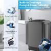 imageNictemaw Portable Washing Machine 178Lbs Portable Washer with Drain Pump 24 Cuft Full Automatic Washer and Dryer Combo 10 Programs 8 Water Levels LED Display for Home Apartment RV