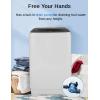 imageNictemaw Portable Washing Machine 20Lbs Capacity Full Automatic Portable Washer 28Cuft Compact Washer Dryer Combo with 4 Wash Programs 4 Water Levels 3 Water Temp ampamp Drain Pump for Home RV DormOffwhite
