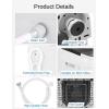 imageNictemaw Portable Washing Machine 20Lbs Capacity Full Automatic Portable Washer 28Cuft Compact Washer Dryer Combo with 4 Wash Programs 4 Water Levels 3 Water Temp ampamp Drain Pump for Home RV DormOffwhite