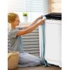 imageNictemaw Portable Washing Machine 20Lbs Capacity Full Automatic Portable Washer 28Cuft Compact Washer Dryer Combo with 4 Wash Programs 4 Water Levels 3 Water Temp ampamp Drain Pump for Home RV DormOffwhite