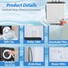 imageNictemaw Portable Washing Machine 30Lbs Capacity Washer and Dryer Combo 2 In 1 Compact Twin Tub Laundry Washer 19Lbs ampamp Spinner 11Lbs with Builtin Drain Pump for Apartment Dorms RV BlueBlack