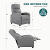 imageRecliner Chair for Living Room Leather Recliners Home Theater Seating with Lumbar Support with Adjustable Backrest and Footrest Modern Living Room Furniture with Padded Seat Backrest BlackGrey Seating