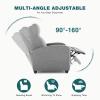 imageRecliner Chair for Living Room Leather Recliners Home Theater Seating with Lumbar Support with Adjustable Backrest and Footrest Modern Living Room Furniture with Padded Seat Backrest BlackGrey Seating