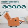 imageRecliner Chair for Living Room Leather Recliners Home Theater Seating with Lumbar Support with Adjustable Backrest and Footrest Modern Living Room Furniture with Padded Seat Backrest BlackBrown