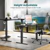 imageStanding Desk Adjustable Height Electric Sit Stand Up Down Computer Table 40x24 Inch Ergonomic Rising Modern Lift Motorized Gaming Desktop Workstation for Work Home Office NaturalBlack