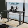 imageStanding Desk Adjustable Height Electric Sit Stand Up Down Computer Table 40x24 Inch Ergonomic Rising Modern Lift Motorized Gaming Desktop Workstation for Work Home Office NaturalBlack
