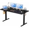 imageStanding Desk Adjustable Height Electric Sit Stand Up Down Computer Table 40x24 Inch Ergonomic Rising Modern Lift Motorized Gaming Desktop Workstation for Work Home Office NaturalBlack