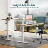 imageStanding Desk Adjustable Height Electric Sit Stand Up Down Computer Table 40x24 Inch Ergonomic Rising Modern Lift Motorized Gaming Desktop Workstation for Work Home Office NaturalNatural