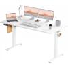 imageStanding Desk Adjustable Height Electric Sit Stand Up Down Computer Table 40x24 Inch Ergonomic Rising Modern Lift Motorized Gaming Desktop Workstation for Work Home Office NaturalWhite