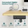 imageStanding Desk Adjustable Height Electric Sit Stand Up Down Computer Table 40x24 Inch Ergonomic Rising Modern Lift Motorized Gaming Desktop Workstation for Work Home Office NaturalNatural