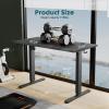 imageStanding Desk Adjustable Height Electric Sit Stand Up Down Computer Table 40x24 Inch Ergonomic Rising Modern Lift Motorized Gaming Desktop Workstation for Work Home Office NaturalBlack