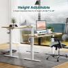 imageStanding Desk Adjustable Height Electric Sit Stand Up Down Computer Table 40x24 Inch Ergonomic Rising Modern Lift Motorized Gaming Desktop Workstation for Work Home Office NaturalNatural