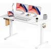imageStanding Desk Adjustable Height Electric Sit Stand Up Down Computer Table 40x24 Inch Ergonomic Rising Modern Lift Motorized Gaming Desktop Workstation for Work Home Office NaturalWhite