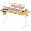imageStanding Desk Adjustable Height Electric Sit Stand Up Down Computer Table 40x24 Inch Ergonomic Rising Modern Lift Motorized Gaming Desktop Workstation for Work Home Office NaturalNatural