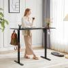imageStanding Desk Adjustable Height Electric Sit Stand Up Down Computer Table 40x24 Inch Ergonomic Rising Modern Lift Motorized Gaming Desktop Workstation for Work Home Office NaturalBlack