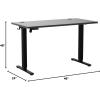 imageStanding Desk Adjustable Height Electric Sit Stand Up Down Computer Table 40x24 Inch Ergonomic Rising Modern Lift Motorized Gaming Desktop Workstation for Work Home Office NaturalBlack