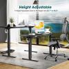 imageStanding Desk Adjustable Height Electric Sit Stand Up Down Computer Table 40x24 Inch Ergonomic Rising Modern Lift Motorized Gaming Desktop Workstation for Work Home Office NaturalBlack
