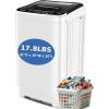 imageNictemaw Portable Washing Machine 20Lbs Capacity Full Automatic Portable Washer 28Cuft Compact Washer Dryer Combo with 4 Wash Programs 4 Water Levels 3 Water Temp ampamp Drain Pump for Home RV DormOffwhite