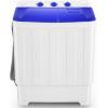 imageNictemaw Portable Washing Machine 30Lbs Capacity Washer and Dryer Combo 2 In 1 Compact Twin Tub Laundry Washer 19Lbs ampamp Spinner 11Lbs with Builtin Drain Pump for Apartment Dorms RV BlueBlue